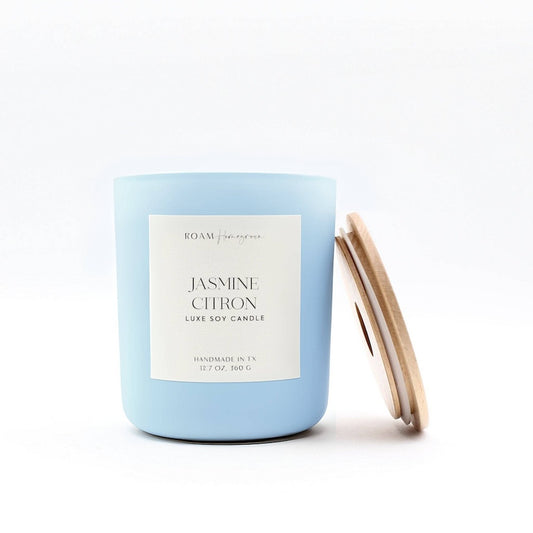 Jasmine Citron Luxury Soy Candle by Roam Homegrown