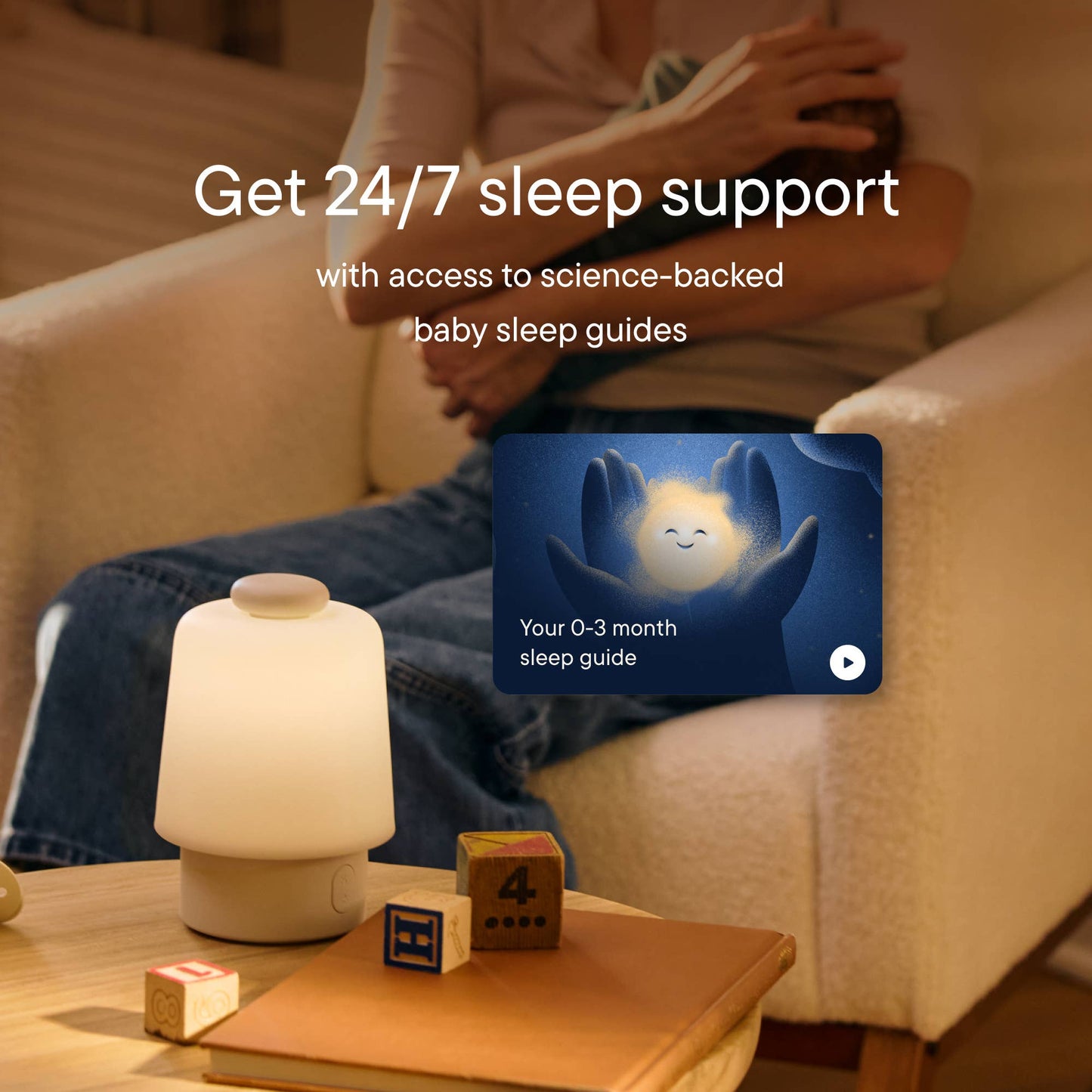 Hatch Baby Sleep Support, Sound Machine & Night Light: Putty