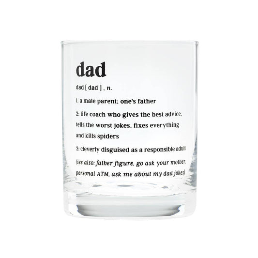 Dad Rocks Glass by About Face Designs