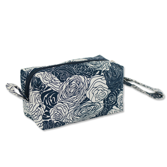 Small Indigo Spring Flowers Cosmetic Cases by Balizen Direct from Bali