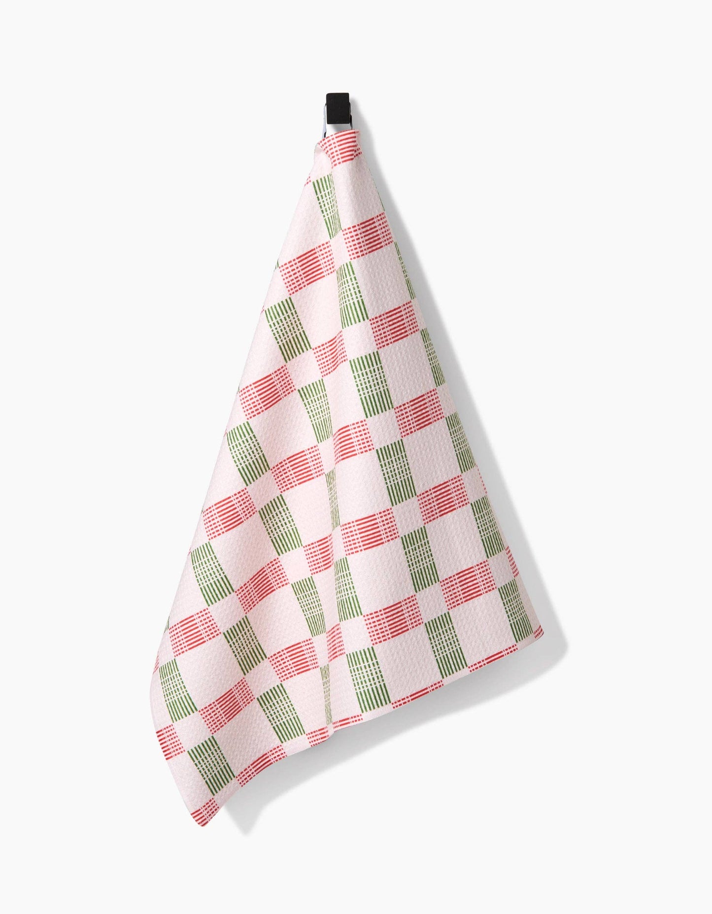 Be Merry Plaid Tea Towel by Geometry