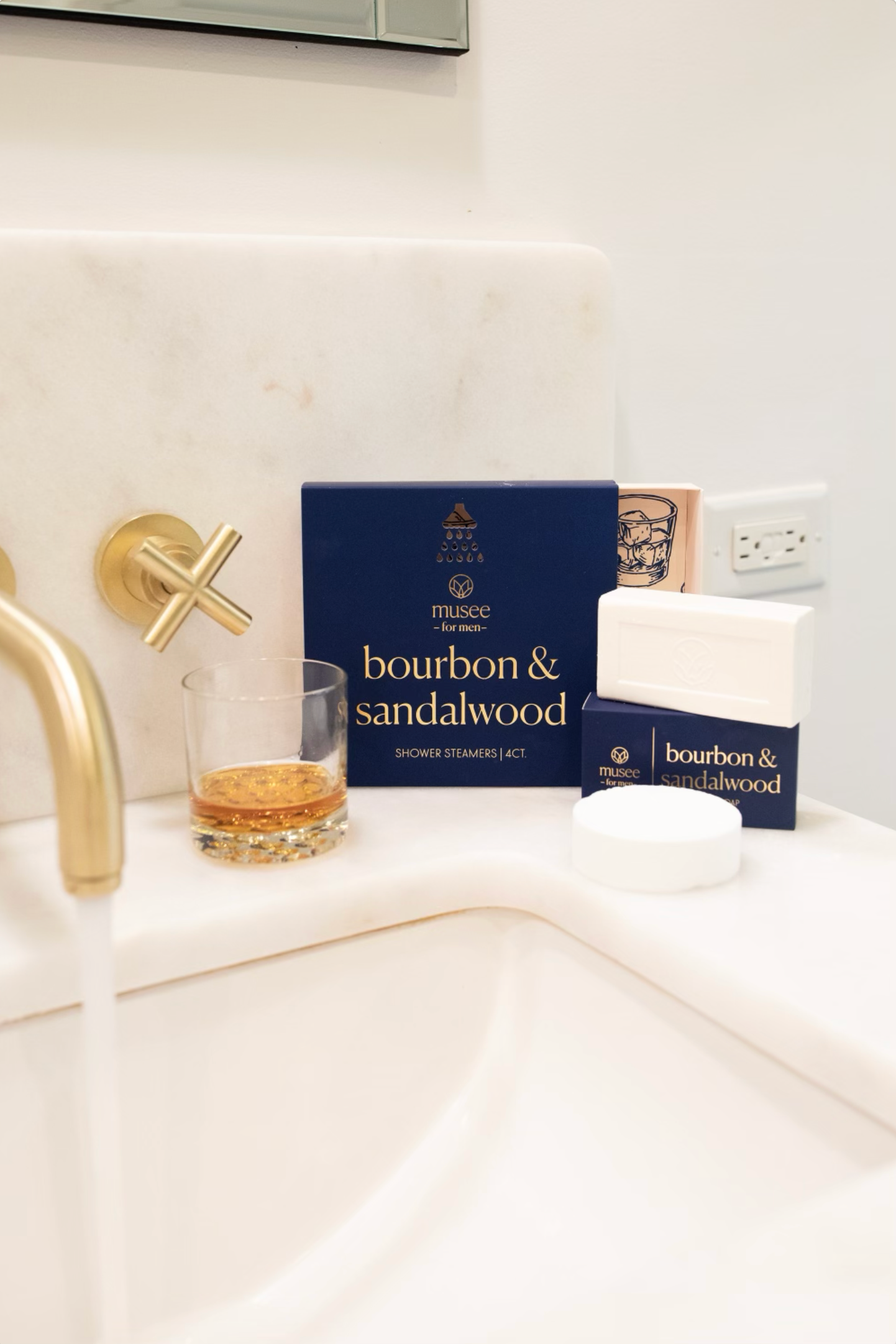 Bourbon & Sandalwood Shower Steamers by Musee