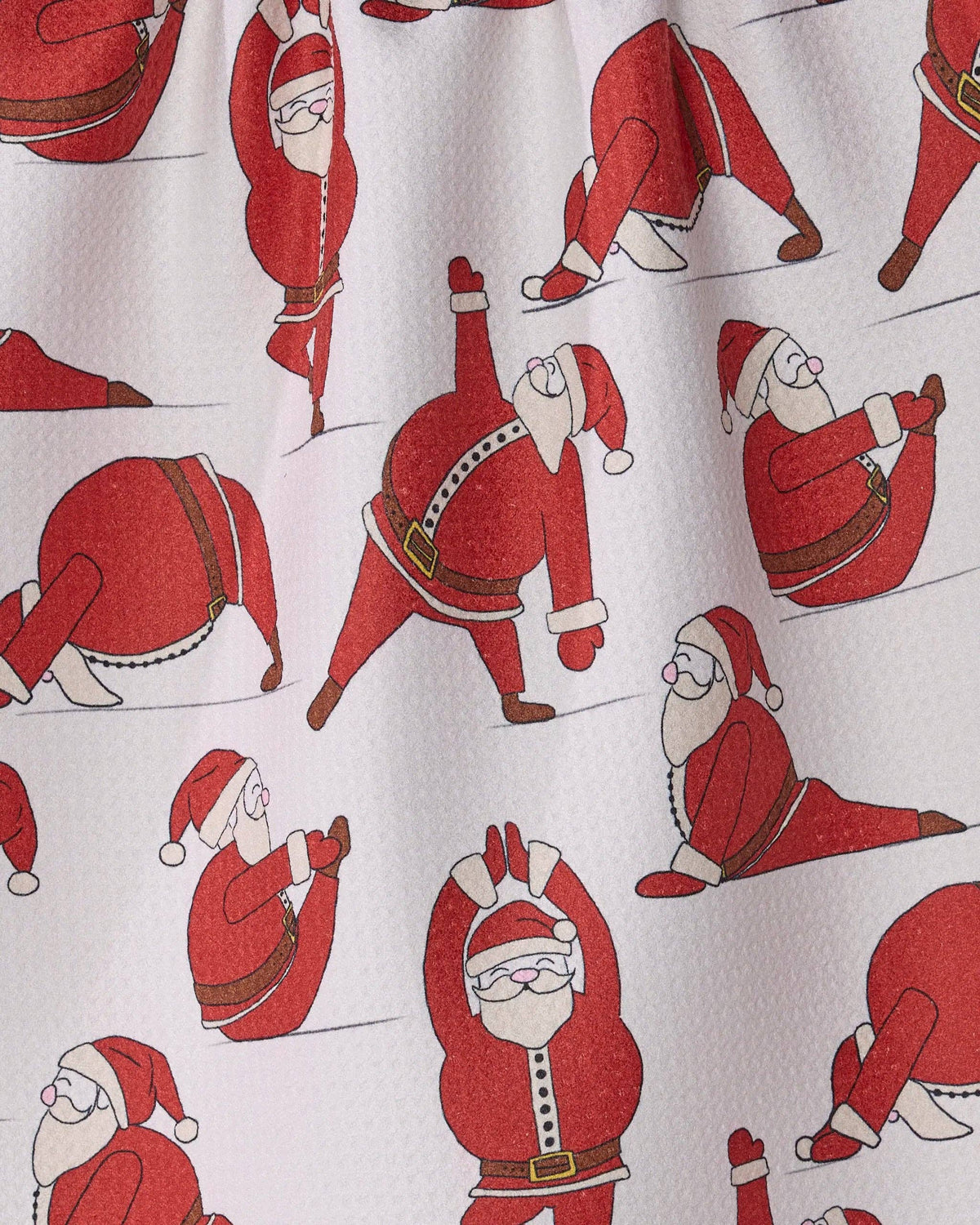 Geometry Stretchy Santy holiday tea towel, view 2