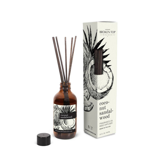 Coconut Sandalwood Reed Diffuser by Broken Top Brands