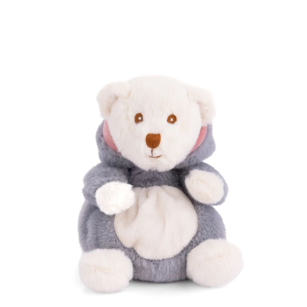 Ziggy Shark by Bukowski Bears with the shark hood down, showing the teddy bear underneath
