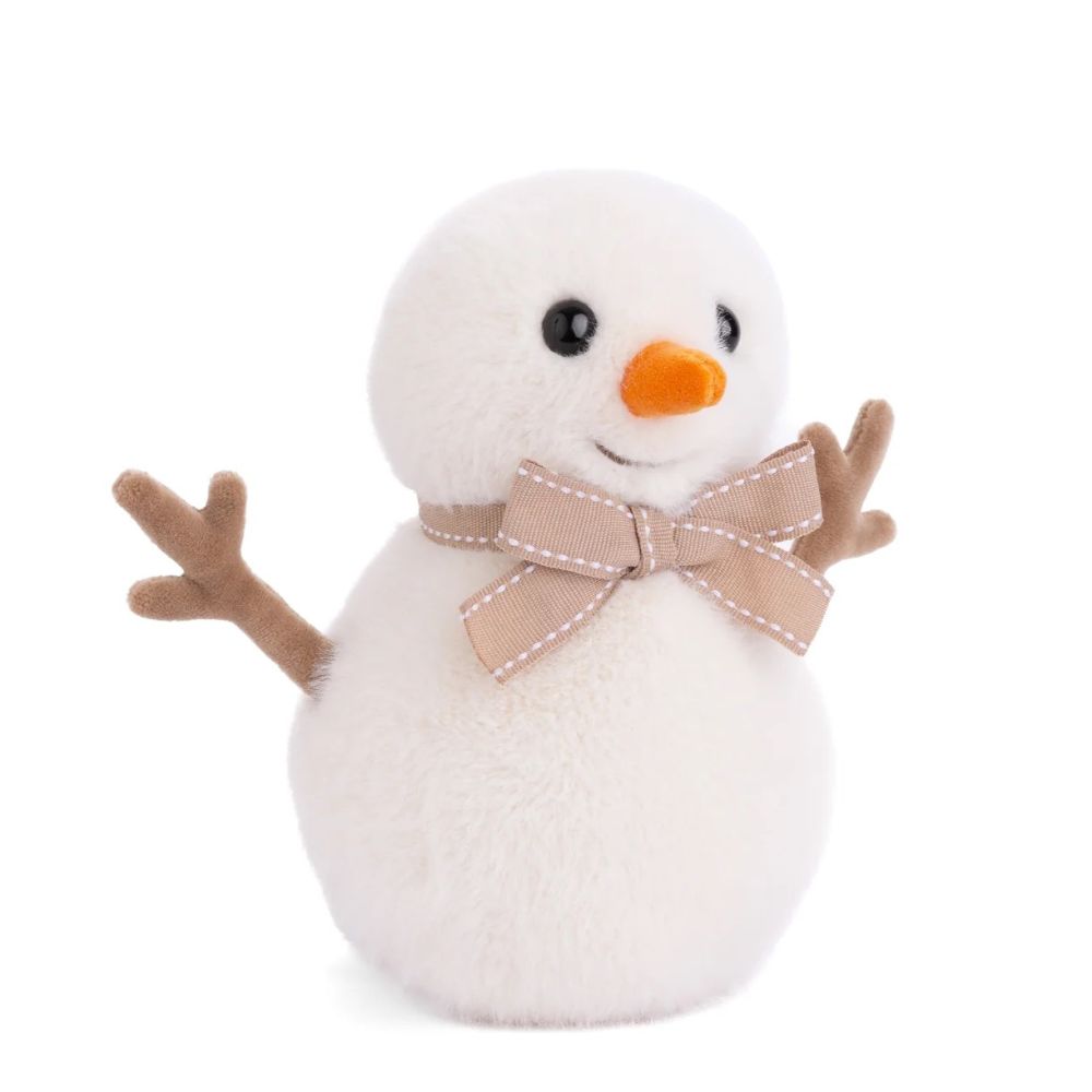 Back view of Jack the snowman plush by Bukowski Bears