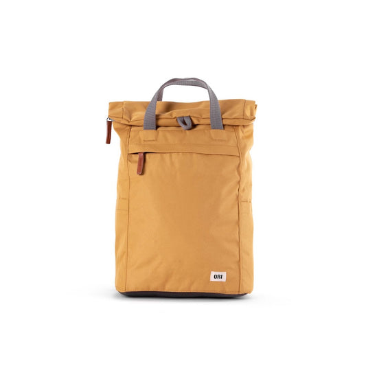Finchley Medium Recycled Canvas Backpack in Flax by ORI London