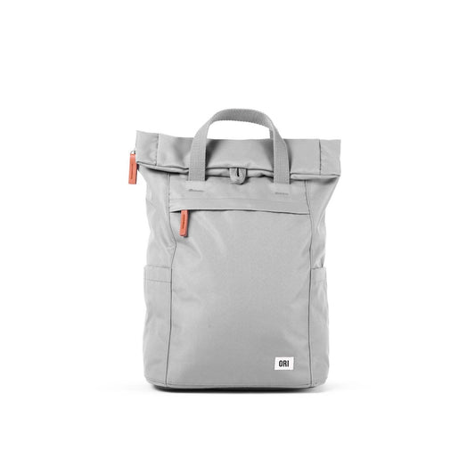 Finchley Medium Recycled Canvas Backpack in Smoke by ORI London