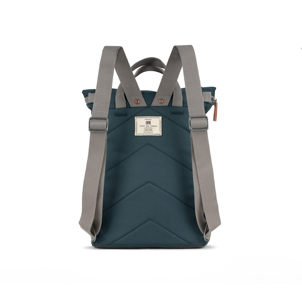 Finchley Medium Recycled Canvas Backpack in Stormy by ORI London