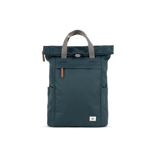 Finchley Medium Recycled Canvas Backpack in Stormy by ORI London