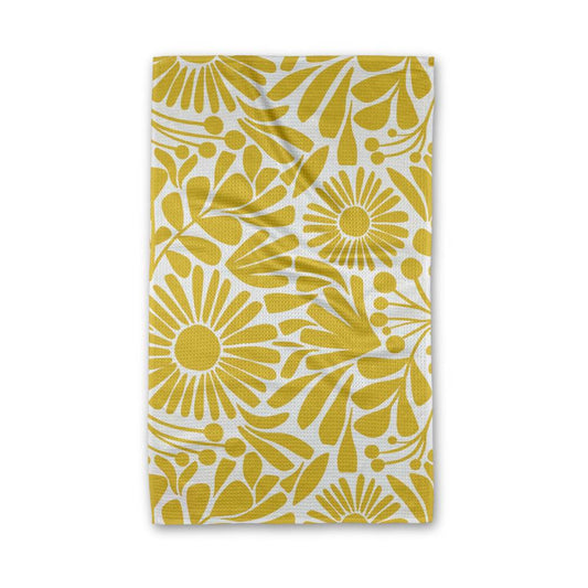 Sunlit Bloooms Tea Towel by Geometry