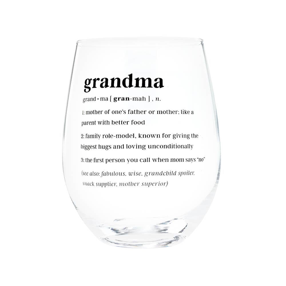 Grandma Wine Glass by About Face Designs