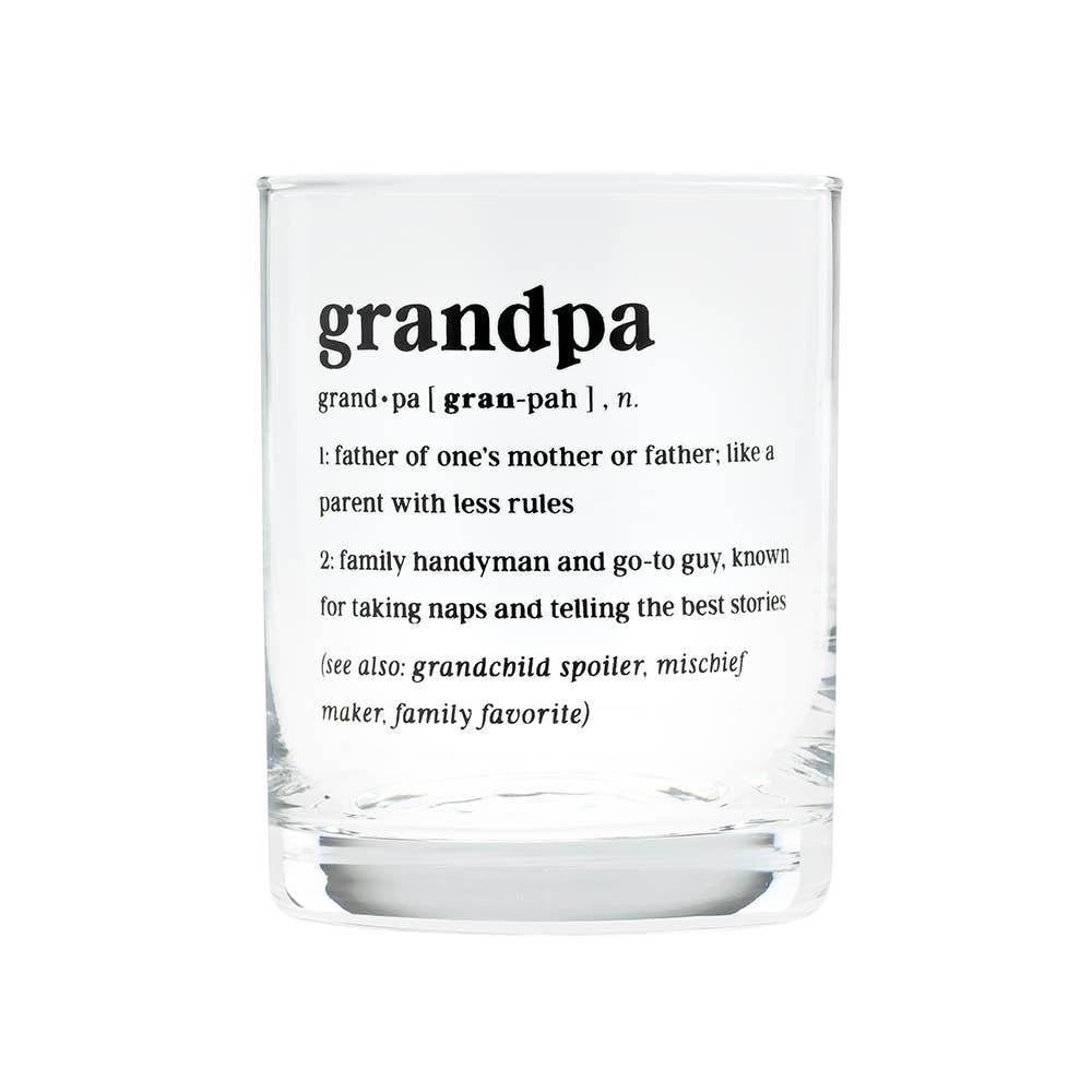 Grandpa Rocks Glass by About Face Designs
