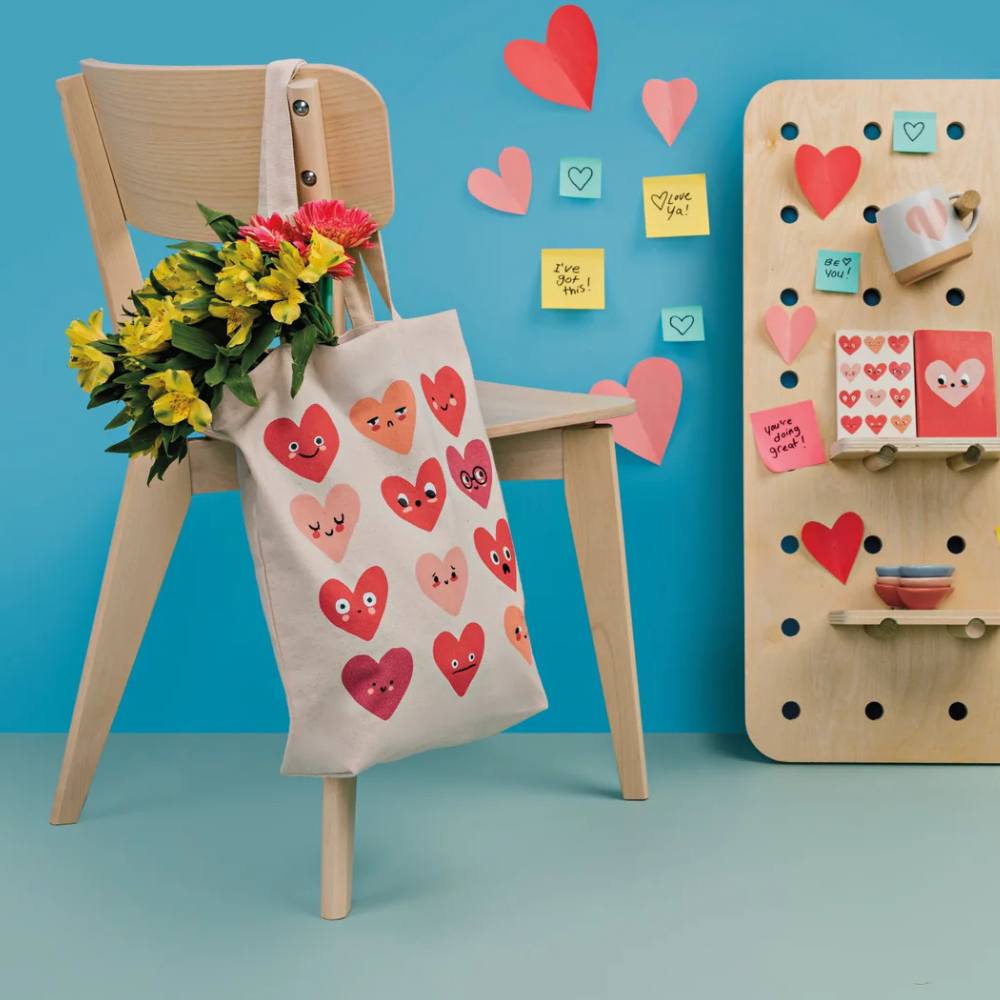 Valentines Day Heart-to-Heart Tote Bag
