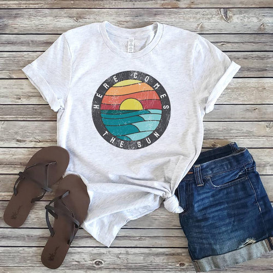 Here Comes The Sun T-Shirt by Loopty Loo Designs