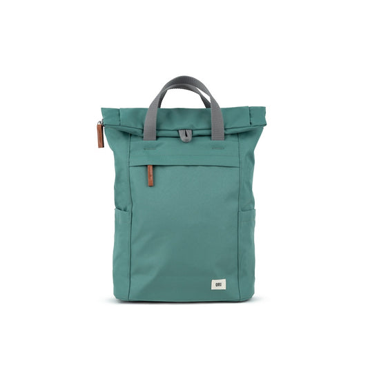 Finchley Medium Recycled Canvas Backpack in Sage by ORI London
