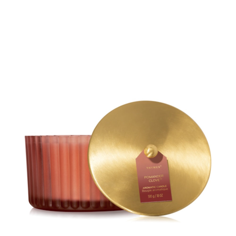 Thymes Pomander Clove 3-Wick Statement Candle, view 2