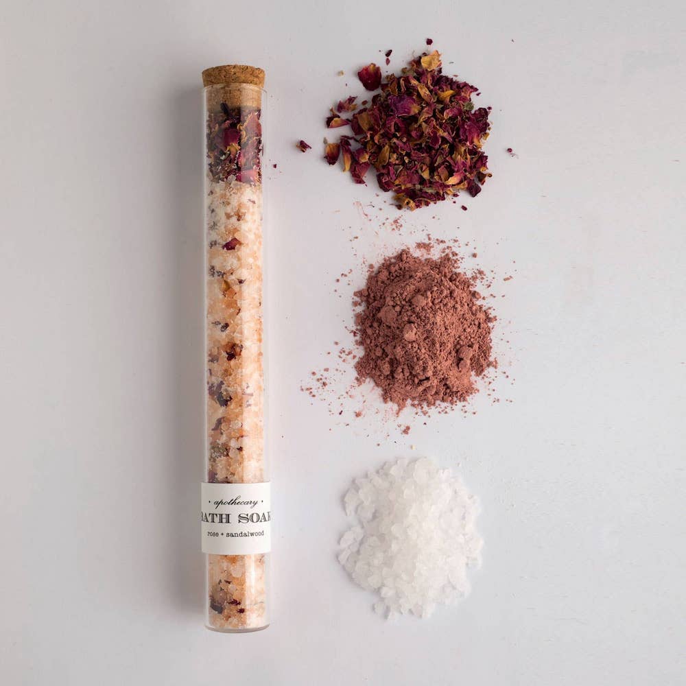 Rose Sandalwood Bath Soak Tube by Nectar Republic