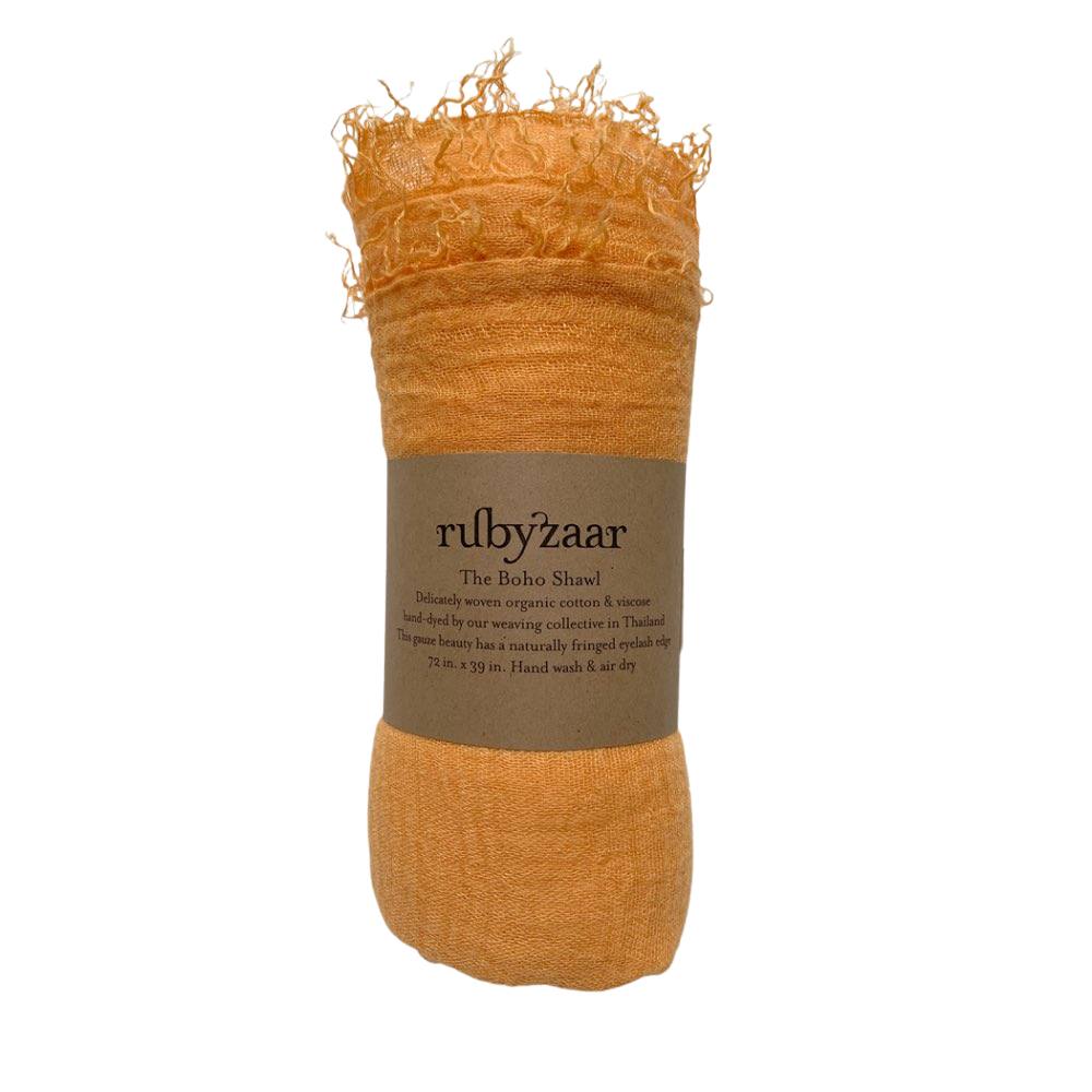 Rubyzaar - Boho Scarf - Saffron - GRACEiousliving.com