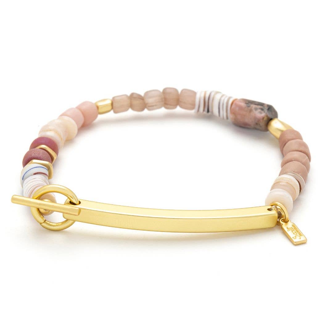 Scout 'Loved' Hidden Message Bracelet shown styled on the wrist