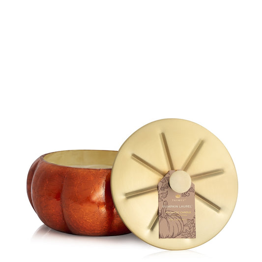 Pumpkin Laurel Statement Large Candle by Thymes