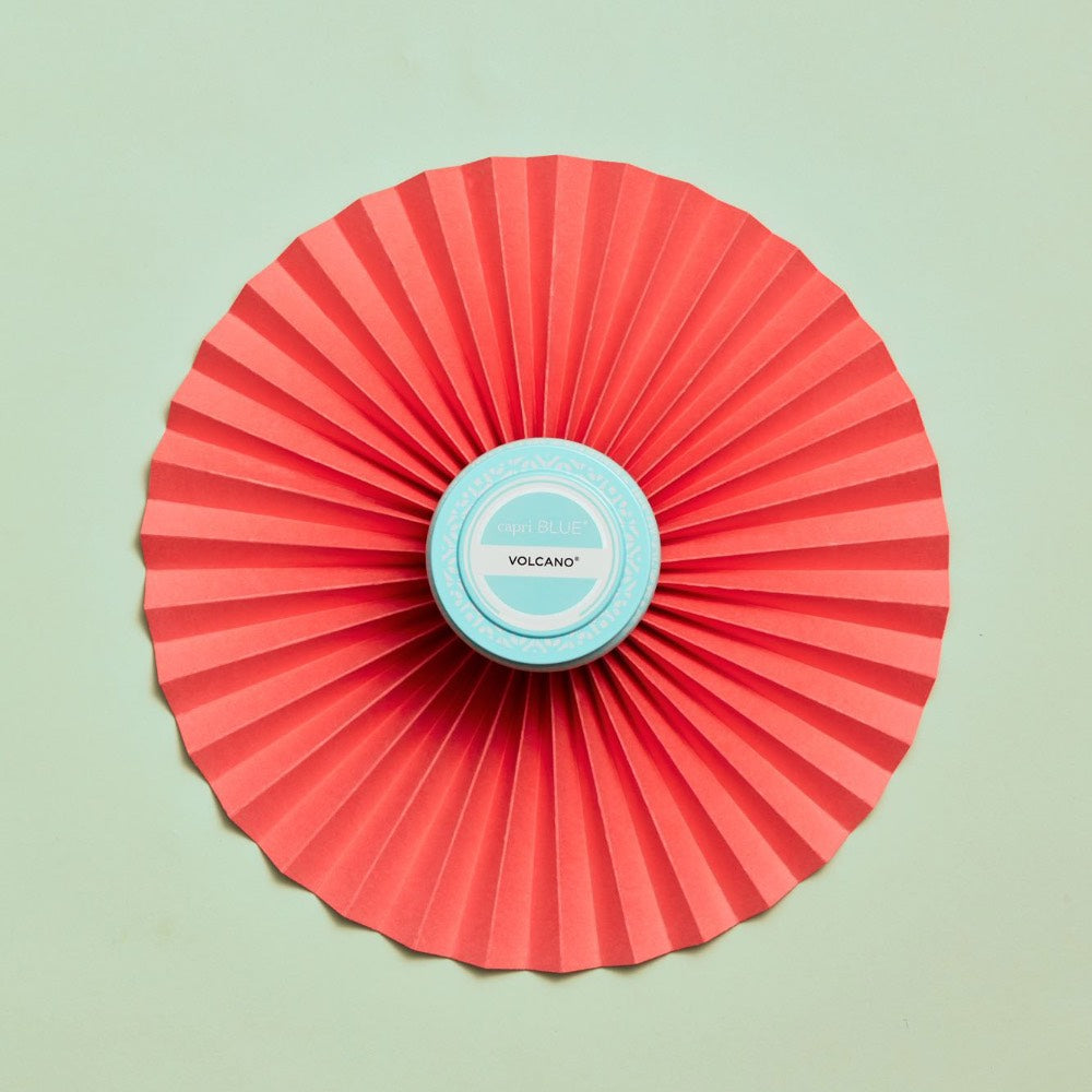 Capri Blue® Volcano Aqua Printed Mini Tin Candle - GRACEiousliving.com