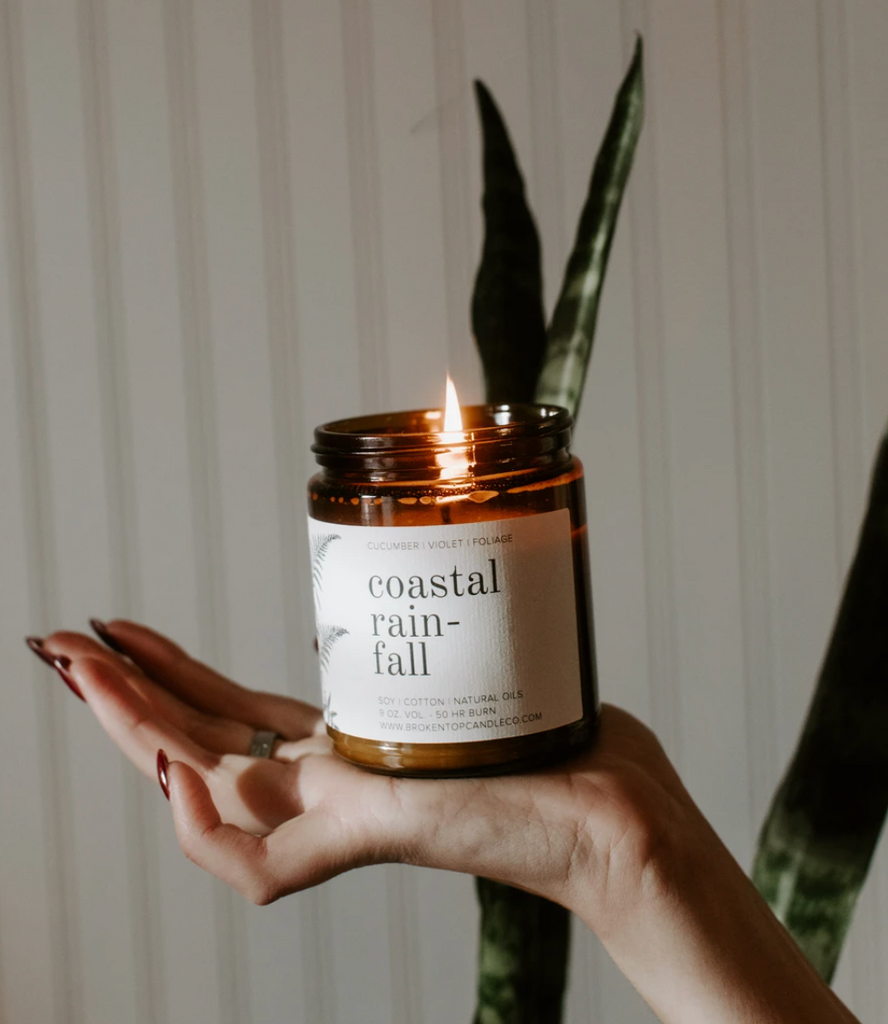 Broken Top Candle Co. Coastal Rainfall 9 oz. Candle - GRACEiousliving.com