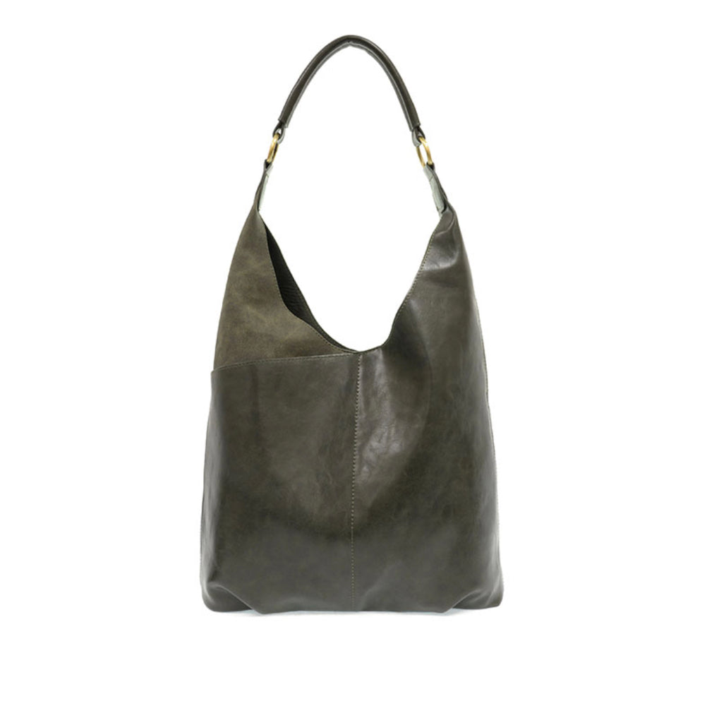 Joy Susan® Dani Vintage Hobo Bag with Faux Suede Trim - GRACEiousliving.com