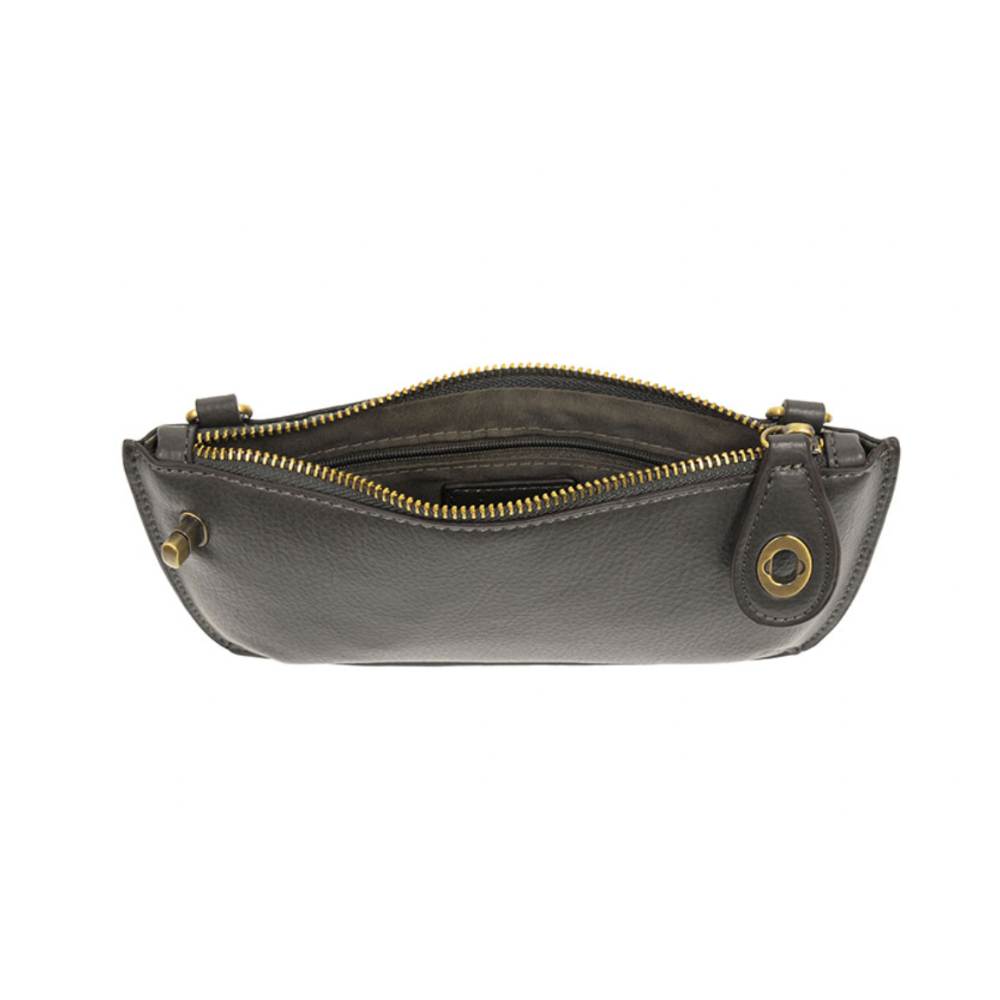 Joy Susan Dark Gray Wristlet Clutch