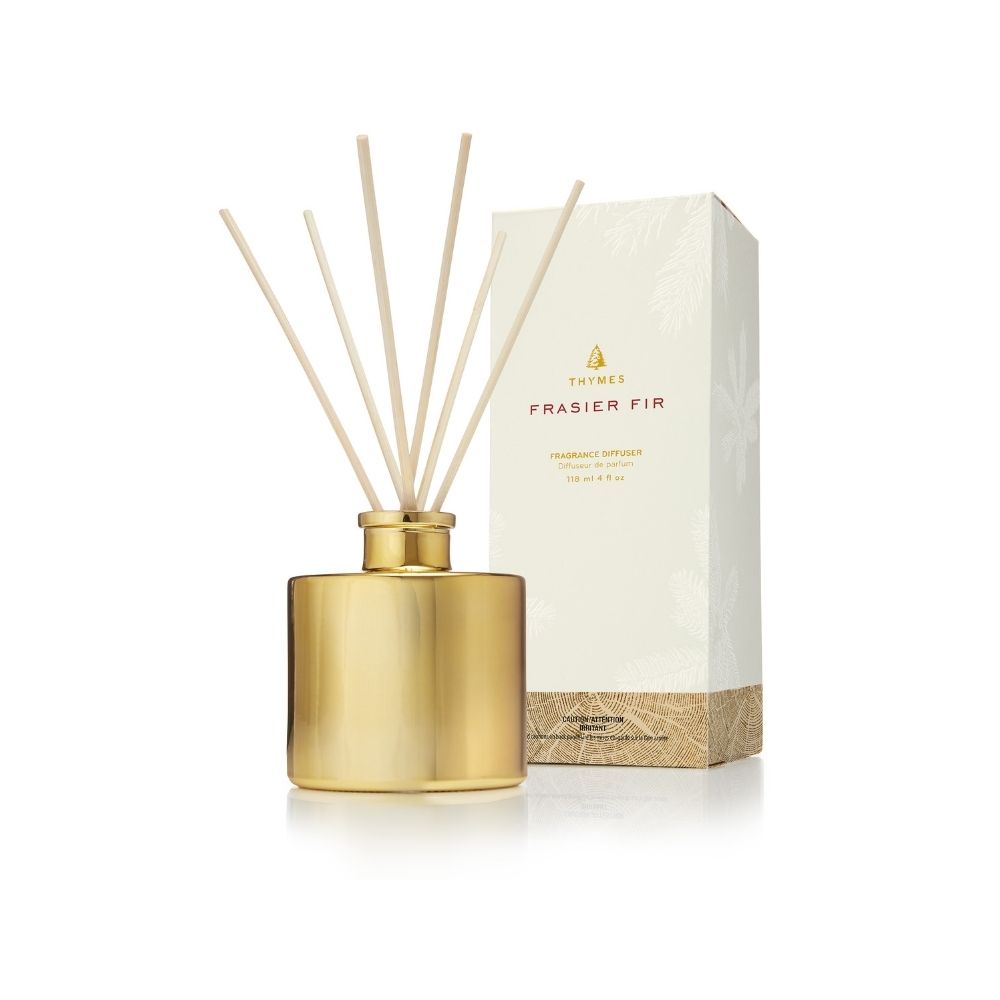 Frasier Fir by Thymes® Petite Gold Diffuser - GRACEiousliving.com