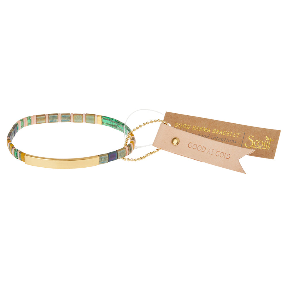 Scout Curated Wears® Good Karma Miyuki Bracelet - Good as Gold - GRACEiousliving.com