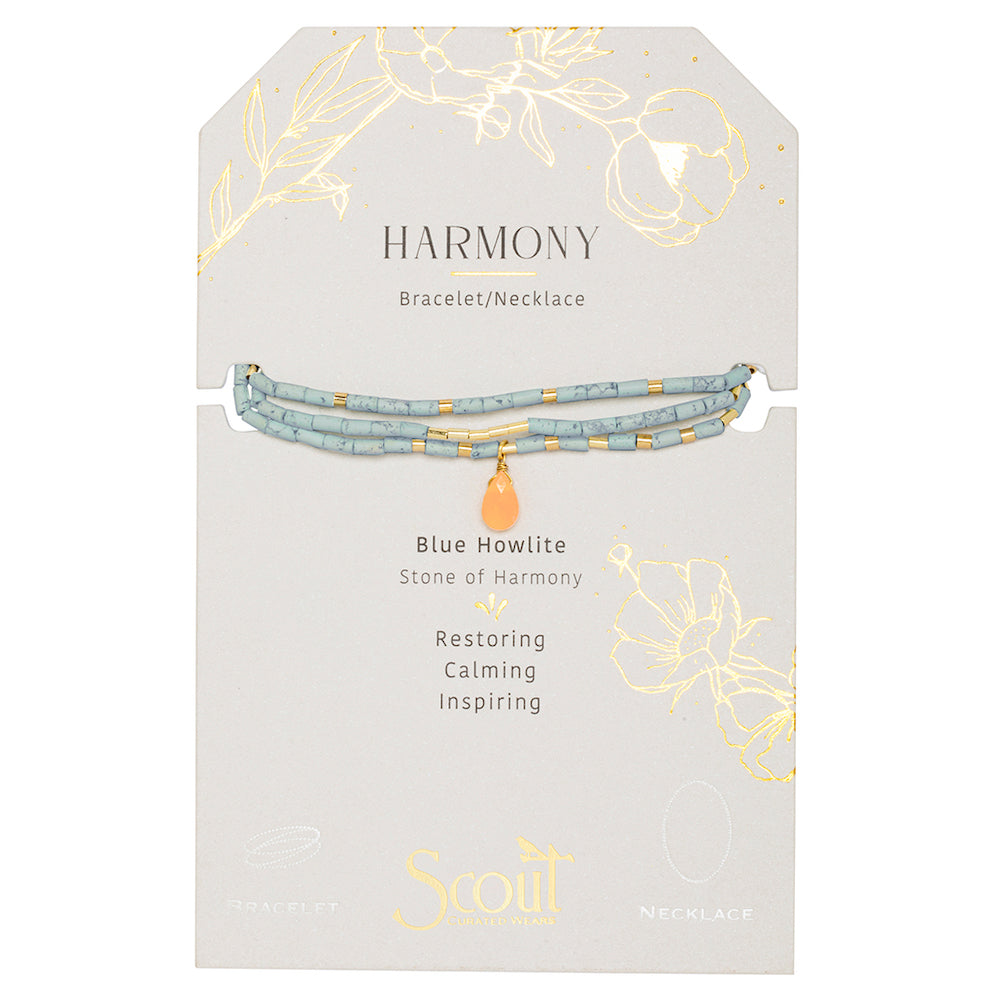Scout Teardrop Harmony Bracelet or Necklace on card -  GRACEiousliving.com