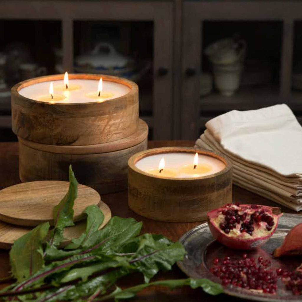 Himalayan Sunlight in the Forest Mountain Barrel Small Candle - GRACEiousliving.com