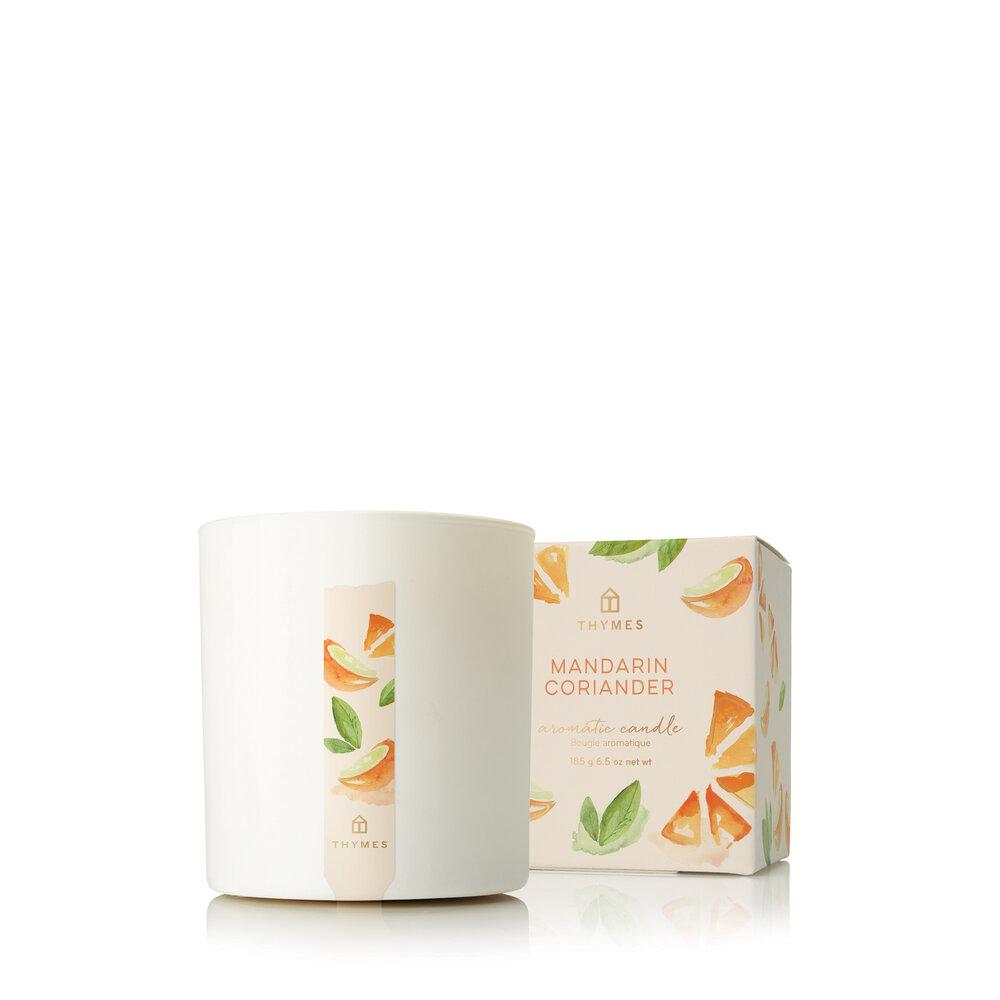 Thymes Mandarin Coriander Poured Candle - GRACEiousliving.com