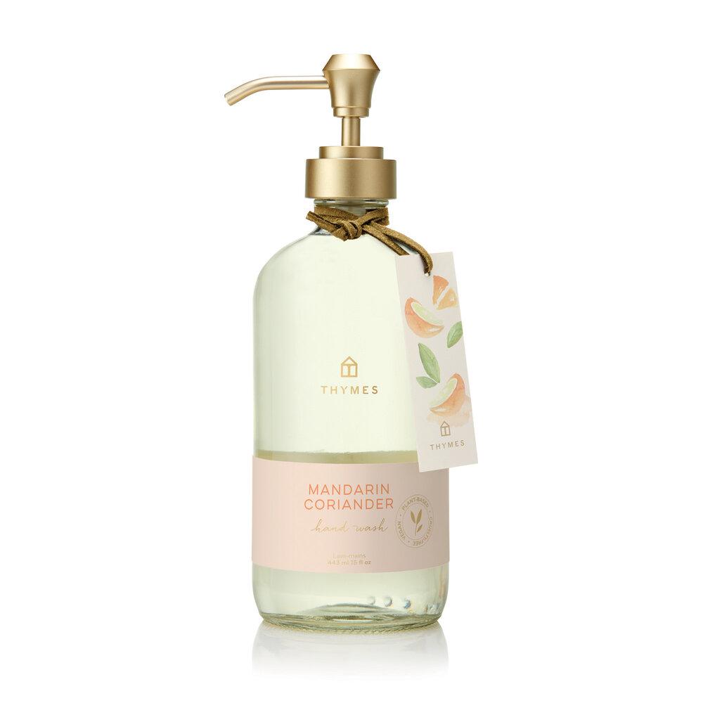 Thymes® Mandarin Coriander 15 oz. Large Hand Wash - GRACEiousliving.com