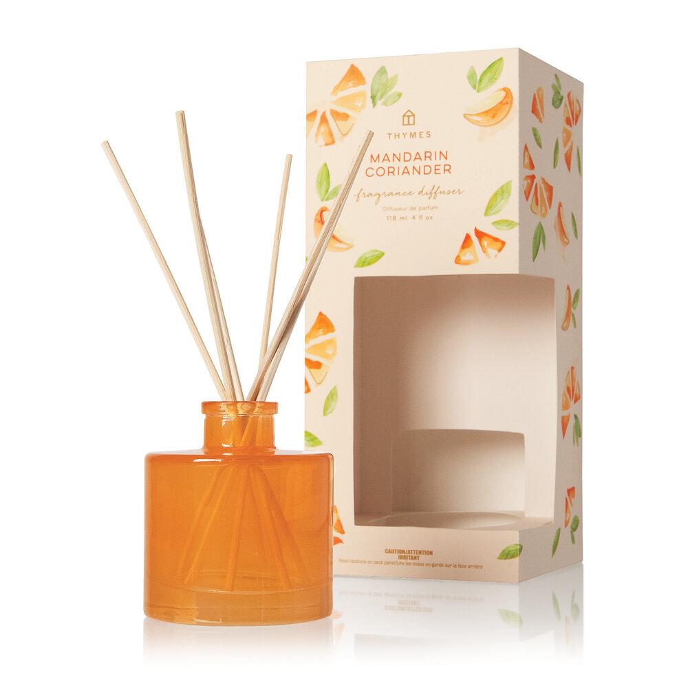 Thymes Mandarin Coriander Petite Reed Diffuser - GRACEiousliving.com