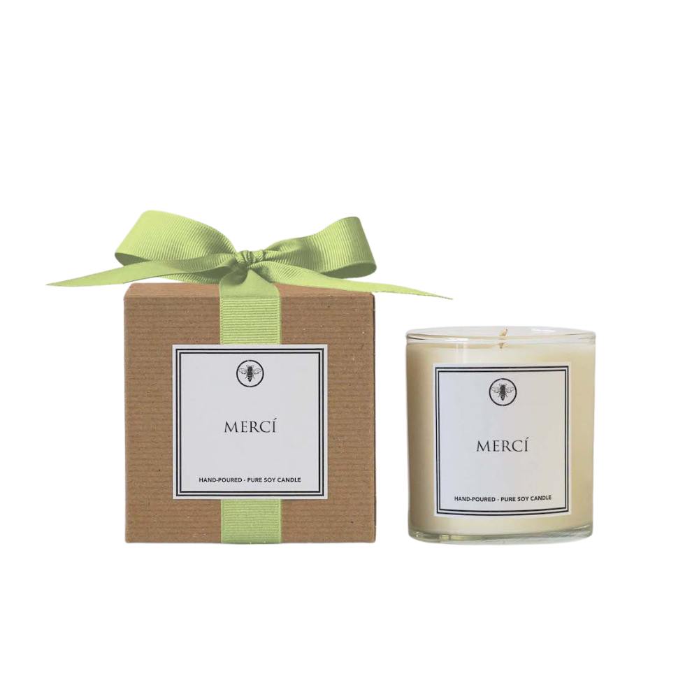 MERCÍ 11 oz. Soy Wax Jar Candle - GRACEiousliving.com