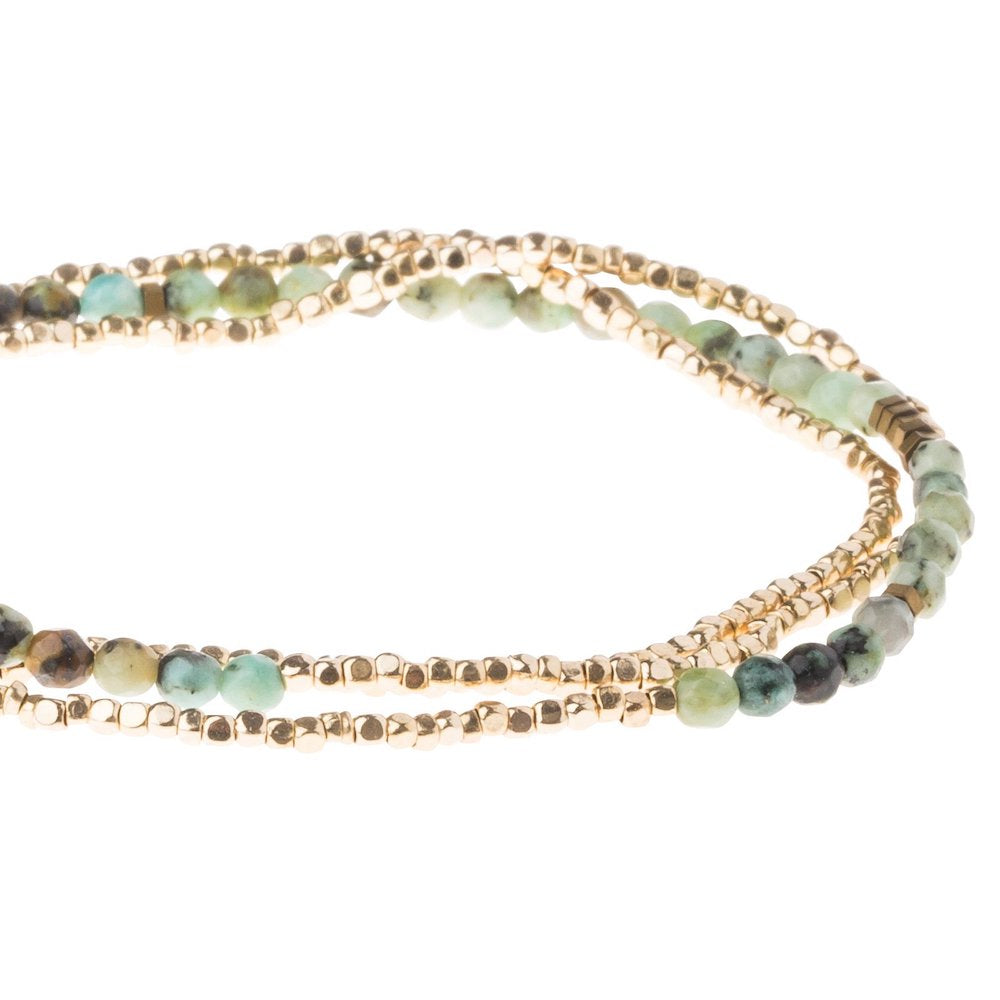 Scout Curated Wears® Delicate Stone Wrap - African Turquoise - Stone of Transformation - GRACEiousliving.com