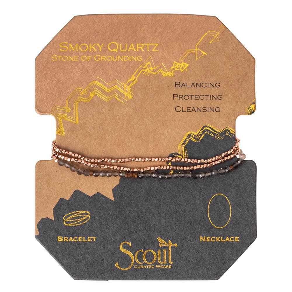 Scout Curated Wears® Delicate Stone Wrap - Smoky Quartz - Stone of Grounding - GRACEiousliving.com