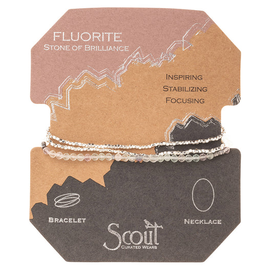 Scout Curated Wears® Delicate Stone Wrap - Fluorite - Stone of Brilliance - GRACEiousliving.com