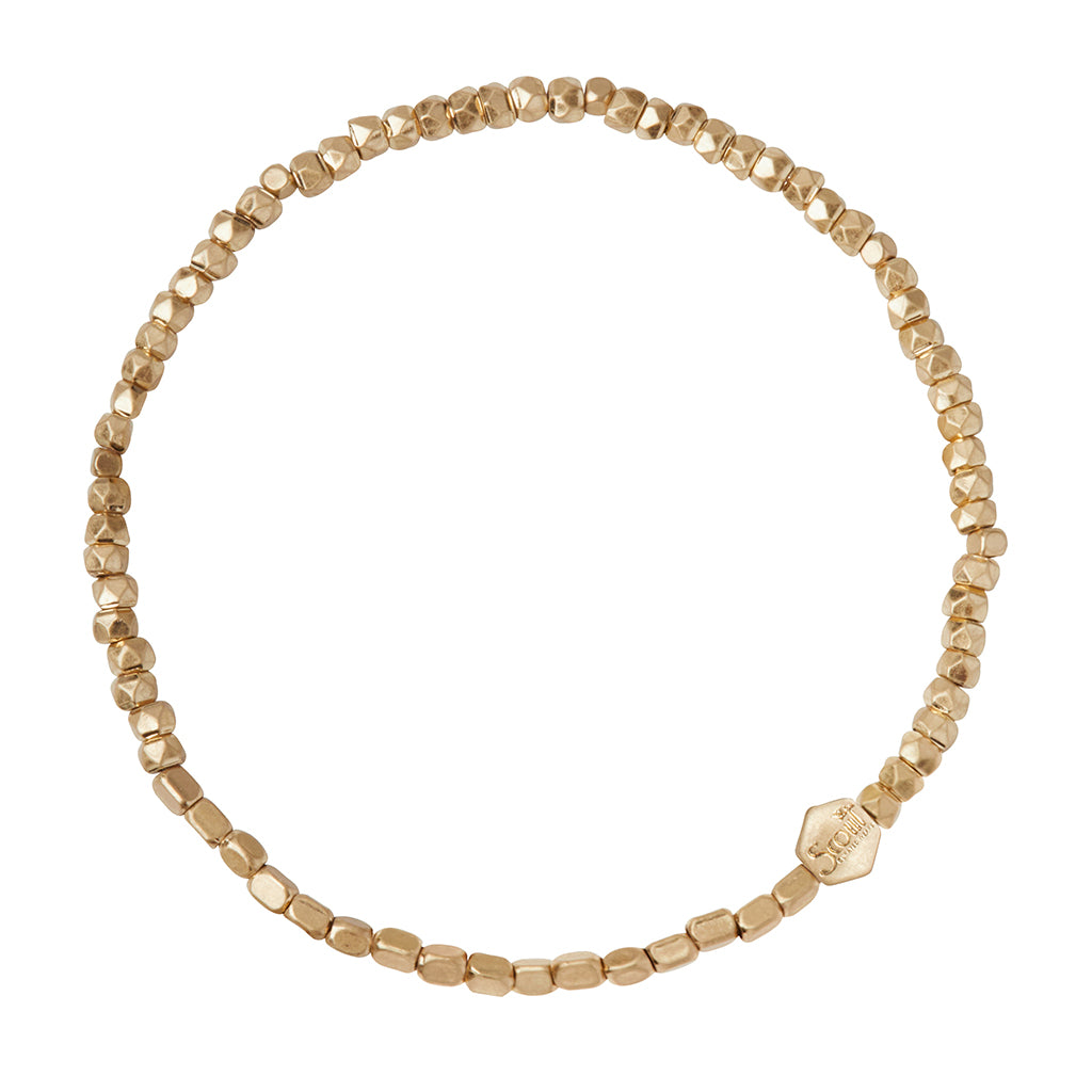 Gold Mini Metal Stacking Bracelet - GRACEiousliving.com