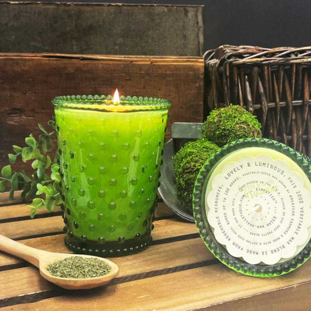 Simpatico Green Tea & Cucumber Hobnail Candle