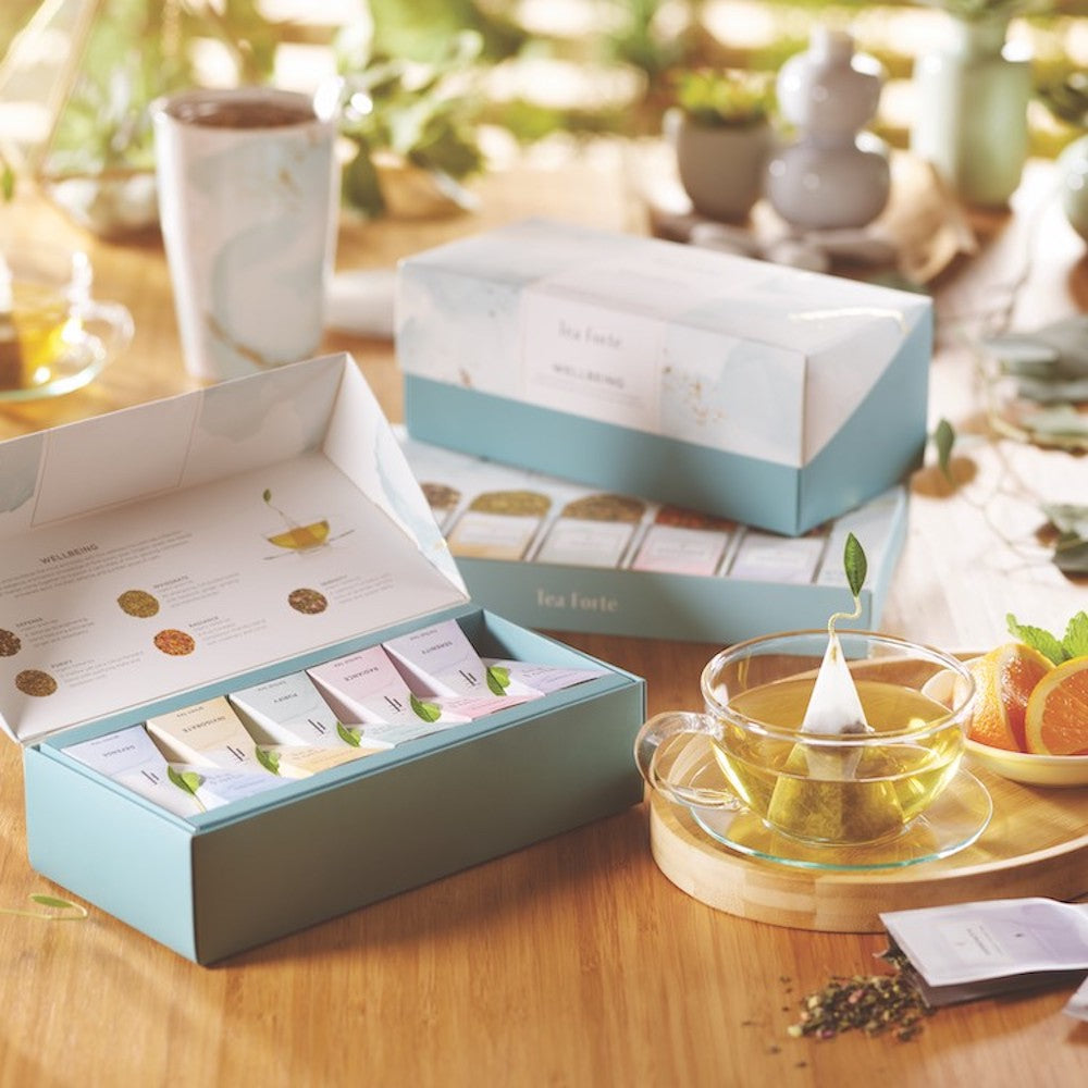 Tea Forte Wellbeing Petite Presentation Box - GRACEiousliving.com