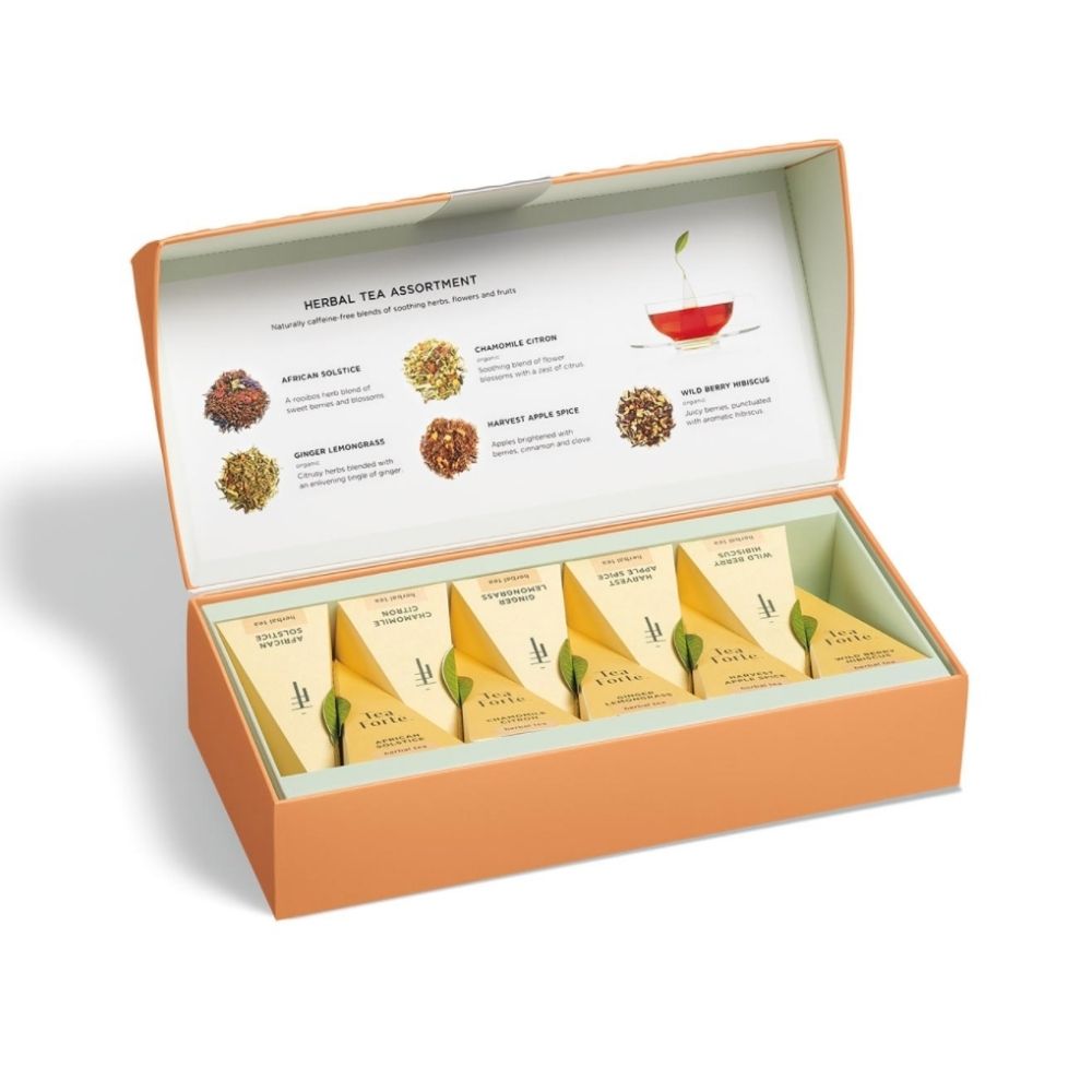 Tea Forte Herbal Tea Assortment in Petite Presentation Box - GRACEiousliving.com