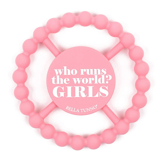 Bella Tunno - Who Runs the World Happy Teether - GRACEiousliving.com