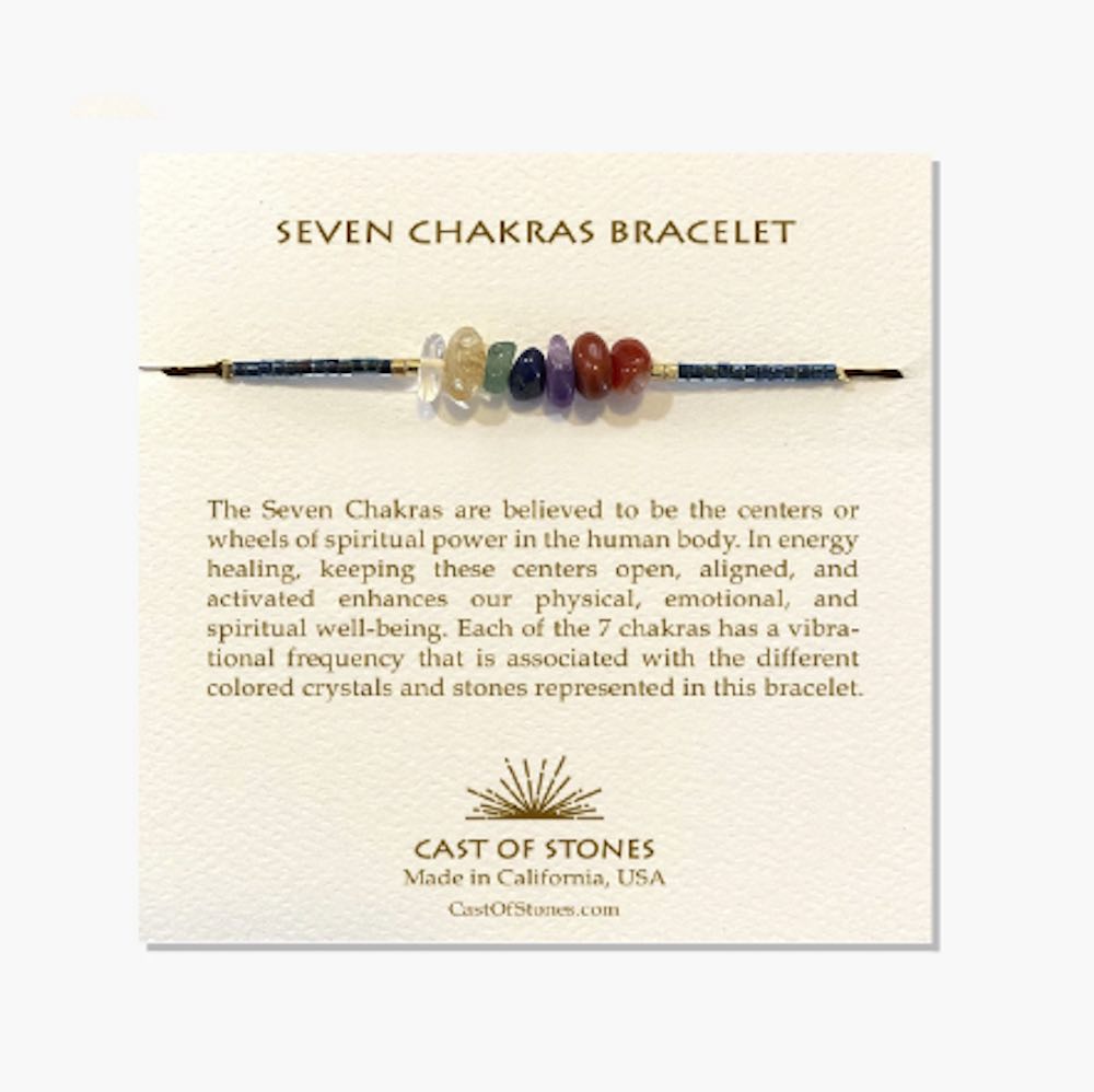 Cast of Stones® Seven Chakras Bracelet - GRACEiousliving.com