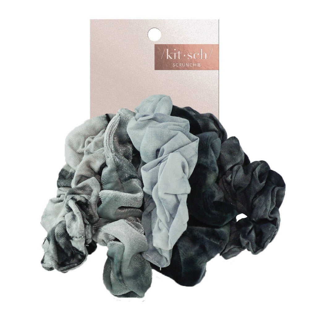 KITSCH - Slate Tie Dye Scrunchies - GRACEiousliving.com