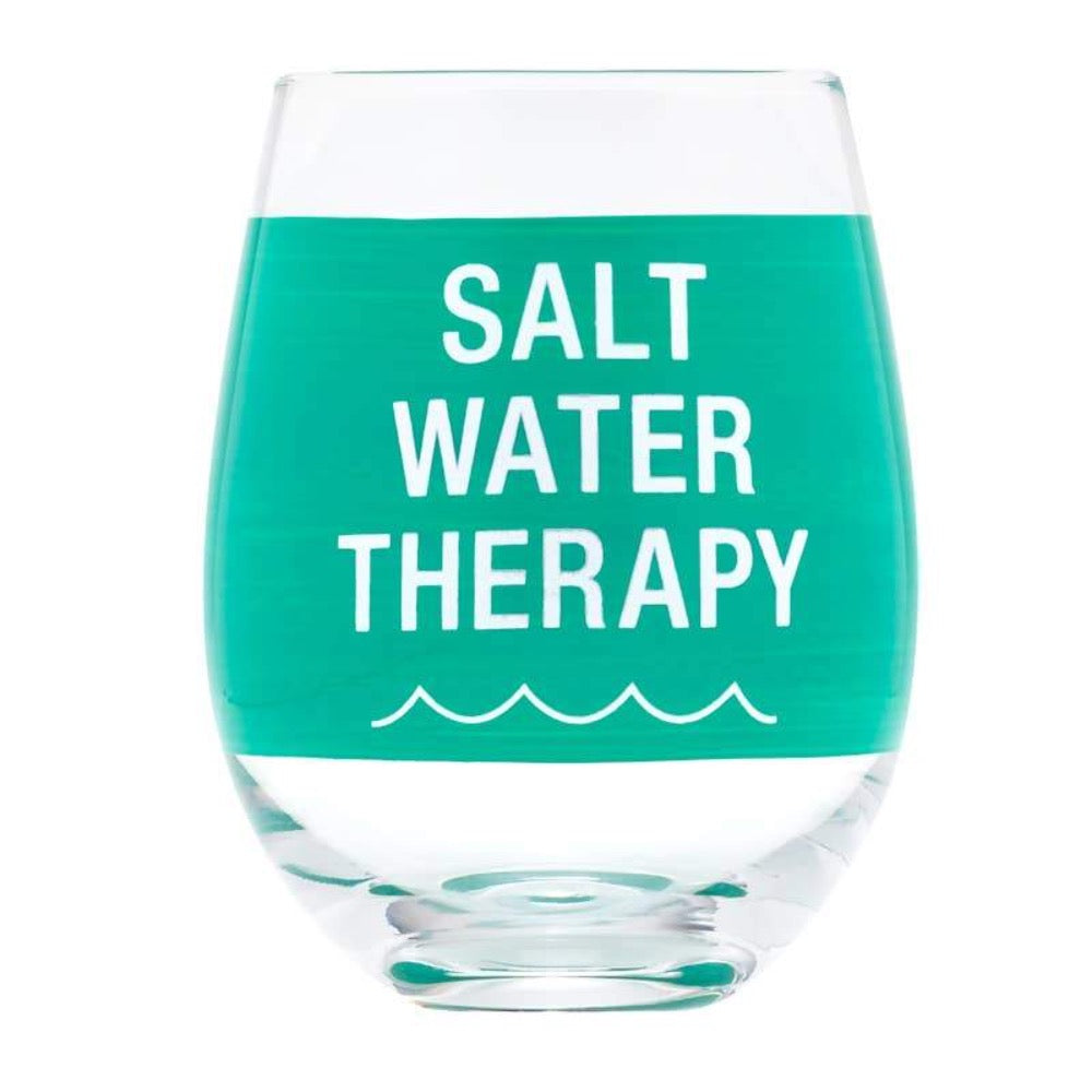 About Face Designs - Salt Water Wine Glass - GRACEiousliving.com