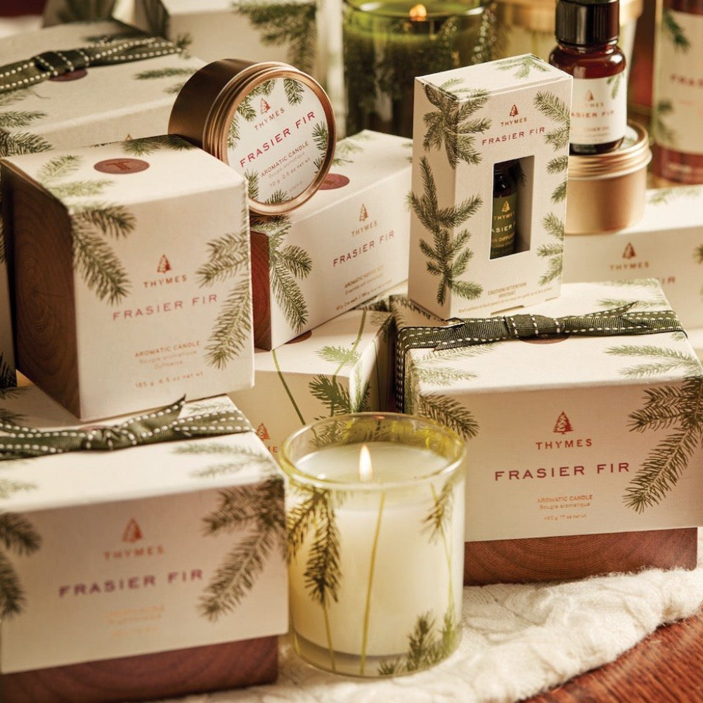 Frasier Fir by Thymes® Poured Pine Needle Candle - GRACEiousliving.com