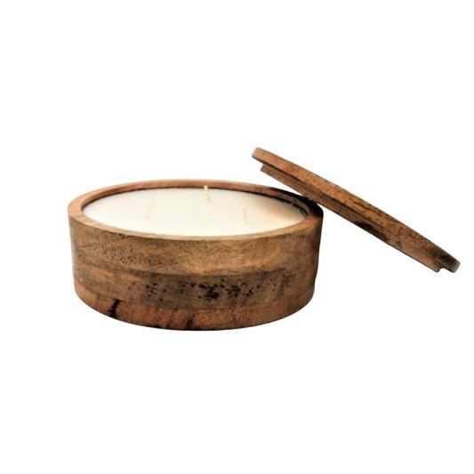 Himalayan® Tobacco Bark 31 oz. Mountain Barrel Candle - GRACEiousliving.com
